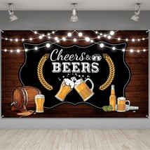 Cheers And Beers Party Decorations,Retro Rustic Wooden Board 30Th 40Th 50Th Birt - £14.33 GBP