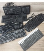 Lot of 6 Untested Keyboard AS IS FOR PARTS Dell Logitech Alienware Keybo... - $130.24