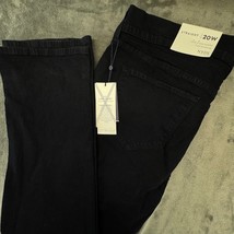 NYDJ Marilyn Straight Leg Jeans Black Lift Tuck Technology Size 20W - $49.99