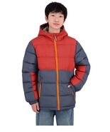 Pacific Trail Boys Girls Puffer Jacket Red Gray Grey Pockets Water Resis... - $76.67 CAD