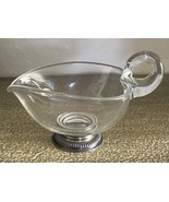 Sterling Silver Bottom Collar Glass Triangular Scoop Sauce Boat - €25,87 EUR