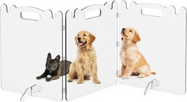 Clear Acrylic Pet Dog Gate - Foldable Transparent Playpen Pen For Small Dogs Pet - $72.99