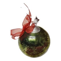 1 New Ganin Crackle Glass Hand Blown Christmas Holiday Ornament 3 3/4&quot;  NOS - £7.77 GBP