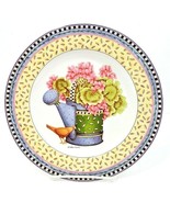 Sakura Debbie Mumm Plates 8 1/2&quot; Spring Bouquet 1999 Set Of 2 - £10.67 GBP