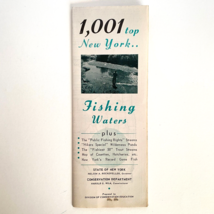 1961 Vintage New York State 1001 Top Public Fishing Waters Div Conservat... - $19.95