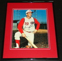 Tommy Helms Signed Framed 11x14 Photo Display Reds - £51.42 GBP