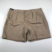 Ralph Lauren Mens 50 Big Shorts Beige Khaki Pleated Cotton Leisure - £18.11 GBP