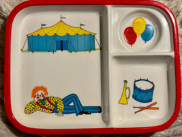 Baby Feeding Trays (2) Clown + Others Baby Cie Melamine Pair - £17.30 GBP