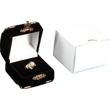 Ring Brass Corner Gift Box Black 2 1/8&quot; (Only 1 Box) - £4.69 GBP