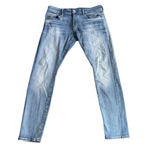G-Star Raw Men’s Revend Skinny Stretch Fit Jeans Sz 36x32 Blue Distresse... - $737.21 MXN