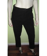 Vintage 90s JOTA USA CALIFORNIA Women&#39;s Black Velvet Slim Style Pants Tr... - £27.52 GBP