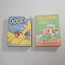 Big Little Books Lot Goofy In Giant Trouble And Tom And Jerry Meet Mr Fi... - $15.97