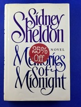 Memories of Midnight by Sidney Sheldon 1st Edition Hardcover 1990 - £9.16 GBP