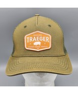 Traeger Wood Fired Grills Hat Cap BBQ Pig Patch Snapback Mesh Trucker Green - $14.50