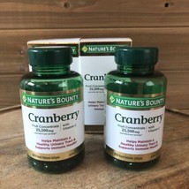 (2) Natures Bounty Cranberry Fruit Concentrate Vitamin C - 60 Softgels - Exp 25 - £14.75 GBP