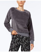 Alfani Womens Fuzzy Pajama Top Only,1-Piece Color Urban Grey Size 3XL - $26.11