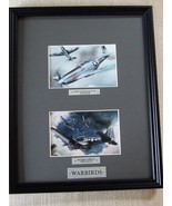12" X 15" Black Framed Matted Prints - (4" X 6") P-51 Mustang and SBD Dauntless - £47.58 GBP