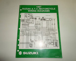 1987 Suzuki A.T.V Moto Câblage Diagrammes Manuel Usine OEM 87 Minor Usure - £20.22 GBP