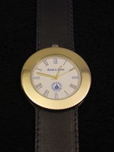 Wrist Watch Bord a&#39; Bord French Uni-Sex Solid Bronze, Genuine Leather B24 - $129.95
