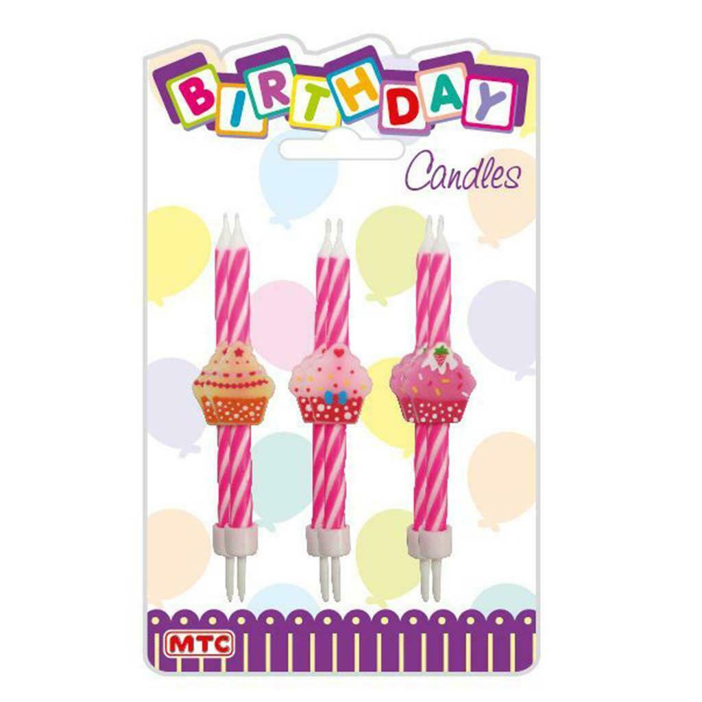 Birthday Party Cupcake Spiral Candles Cake Topper Party Supplies Set of ... - $2.25