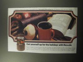1973 Nescafe Coffee Ad - Get yourself up for the holidays with Nescafe - £14.78 GBP