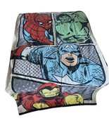 VNTG MARVEL The Avengers Beach Towel Hulk Spider Man Iron Man Captain Am... - $27.41 CAD