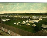 The Camp Sea Girt New Jersey Postcard 1910&#39;s Military Tent City  - £9.34 GBP