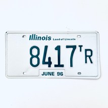 1996 United States Illinois Land of Lincoln Passenger License Plate 8417TR - $16.27 CAD
