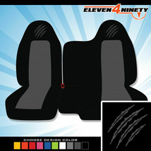 Designcovers For Chevy Colorado Front Seat Cover 2004-2012 Claw Black Charcoal - $79.11+