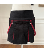 Vintage Tripp NYC Pleated Black Red Mini Skirt XS RARE - €52,52 EUR