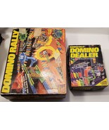 Domino Rally Adventure Set + Dealer = Pressman x2 Lot Playset Vintage 19... - $19.77