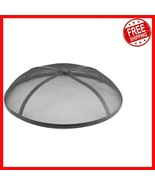 Black Steel Fire Pit Spark Screen with Heavy Lifter Handle - 27&quot; Diameter - $1,688.53 MXN