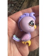 Littlest Pet Shop # 1650 Purple Pink Cockatoo Brown Eyes Bone Tin Collec... - $198.37 MXN