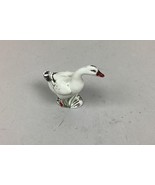 Vintage Porcelain Hand Painted Miniature Goose Figurine Standard Gauge -... - €11,10 EUR