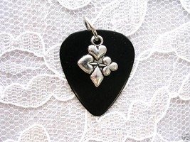 NEW BLACK GUITAR PICK w CARD SUIT PLAYER CHARM PENDANT - $4.99 NEW BLACK GUITAR PICK w CARD SUIT PLAYER CHARM PENDANT - $4.99