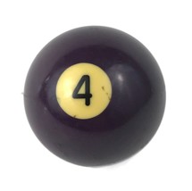 Vintage # 4 FOUR Replacement POOL BILLIARD BALL 2 1/4&quot; Used PURPLE Solid... - $14.84