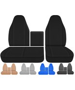 Fits 2016-2023 Chevy LCF 3500/4500/5500 truck seat covers 40/60 seat W/c... - £87.92 GBP
