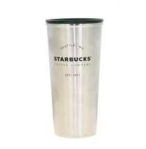 Starbucks Silver Double Wall Heritage Stainless Steel Traveler To go Cup... - £35.45 GBP