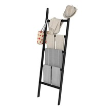 Blanket Ladder, 5-Layer Towel Racks, Blanket Holder With Anti-Slip Const... - £58.22 GBP