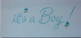 Vintage Gibson It’s A Boy Gift Card - $1.99
