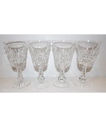 STUNNING SET OF 4 SIGNED WATERFORD CRYSTAL KYLEMORE 5 7/8&quot; CLARET WINE G... - £85.62 GBP