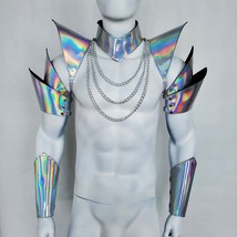 Burning Man Holographic Laser Silver Armor,Rave Festival Armor Costume O... - $100.00