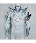 Burning Man Holographic Laser Silver Armor,Rave Festival Armor Costume O... - $100.00
