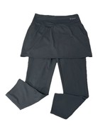 Zuda Leggings with Skirt Cropped Sz S Green Back Zipper Hide-a-Hole Comfort - $27.27 CAD