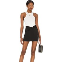 MSRP $60 Free People Women&#39;s Black Night Dreamer Twist Mini Skirt ONLY Size 6 - £12.41 GBP