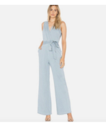 Jack BB Dakota Suko Jumpsuit Chambray Size 4 Romper Pants Minimalist Chi... - $36.57