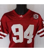 Adidas Nebraska Cornhuskers Football Jersey XL Youth 18-20 Red #94 - $26.95