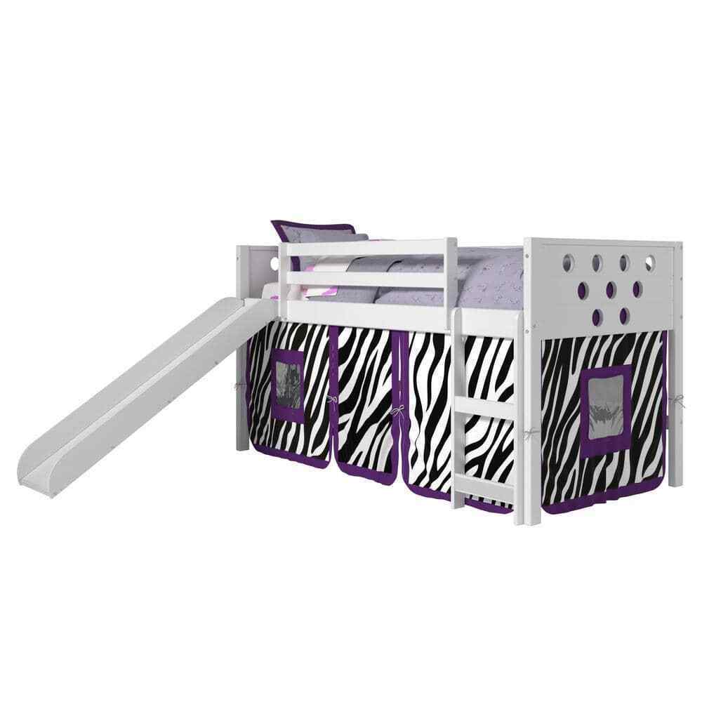 Aria Loft Bed with Slide &amp; Zebra Tent - $593.01+
