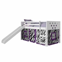 Aria Loft Bed with Slide &amp; Zebra Tent - £474.02 GBP+