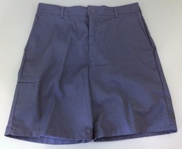 Red Kap Men&#39;s 38 Blue Work Shorts Plain Front Men&#39;s Industrial Uniform S... - £7.81 GBP